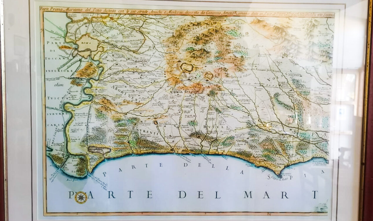 Cartina storica zone dei Volsci