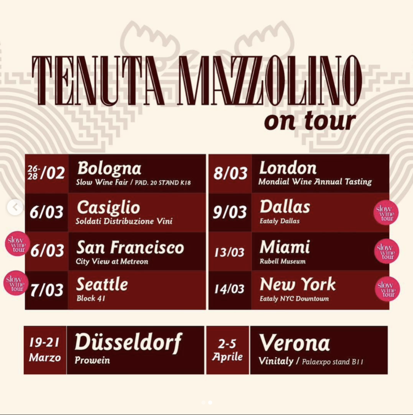 Tour, fiere, il mondo dentro il calice di Tenuta Mazzolino 2023