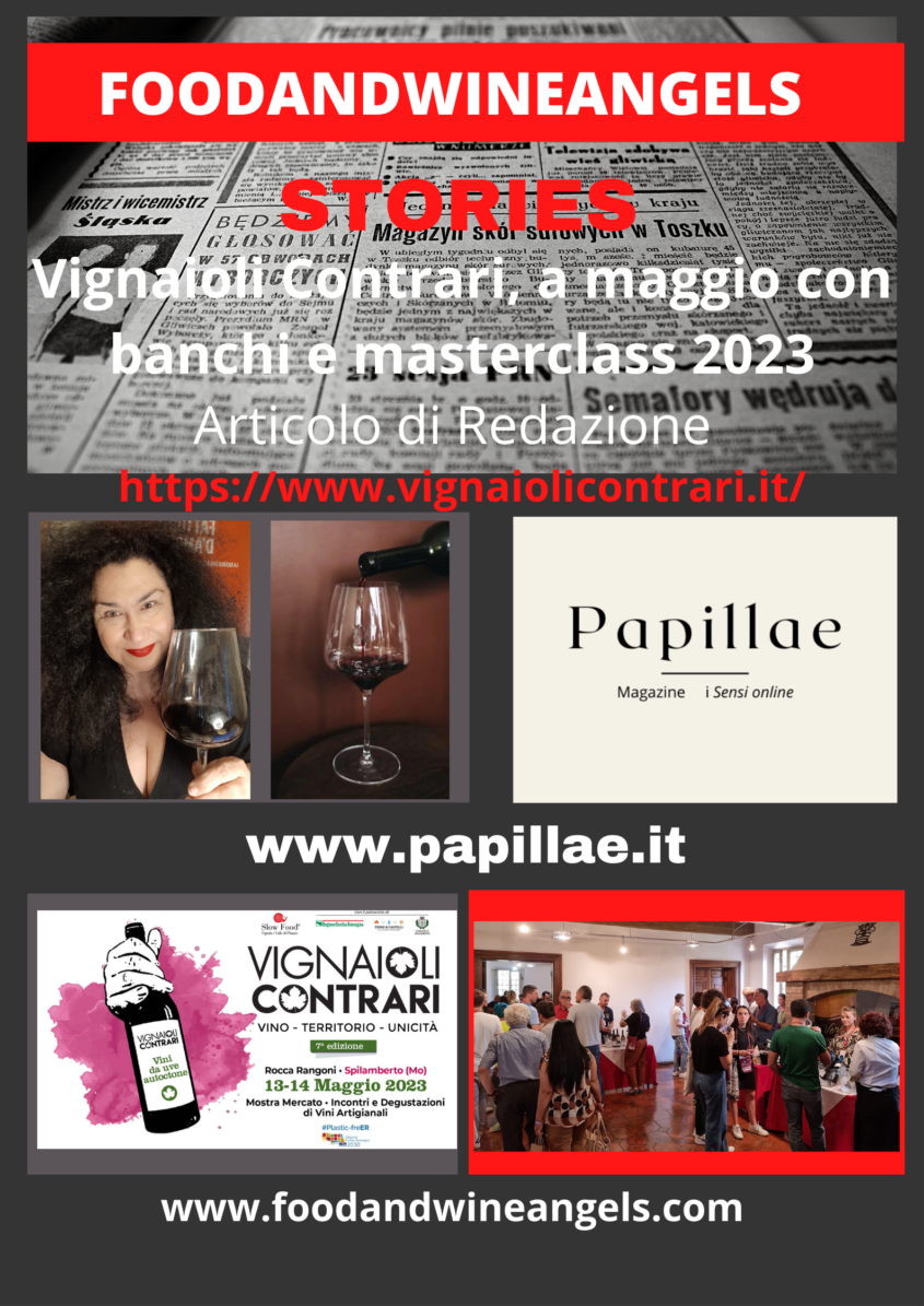 Vignaioli Contrari, a maggio con banchi e masterclass 2023