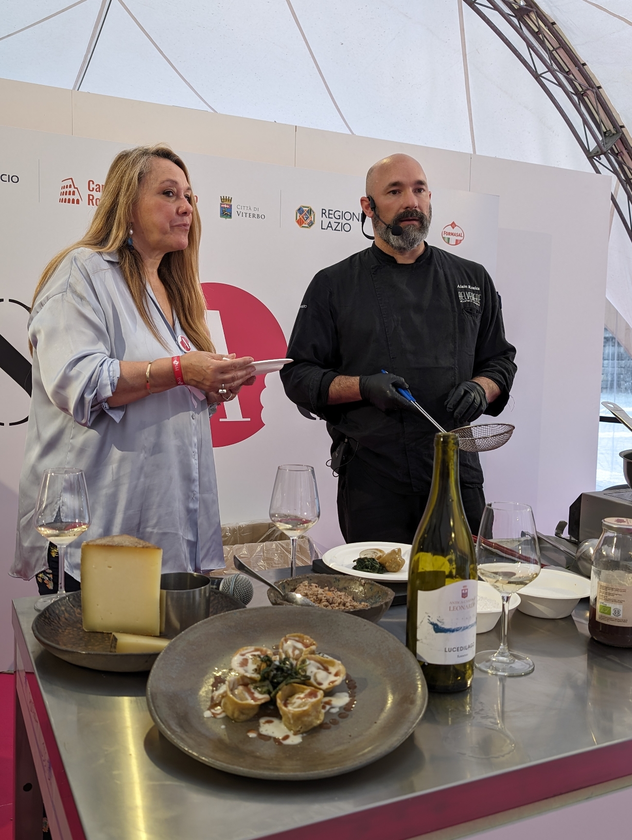 Assaggi 2024, alla scoperta dell'enogastronomia Laziale, foto dell'autrice, show cooking