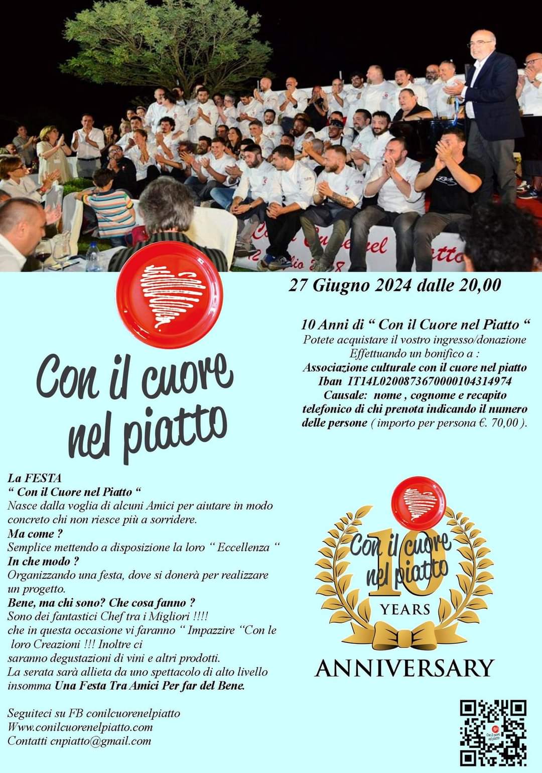 Chef Laura Marciani, libertà, geniale, lussuria gustativa 2024, foto di Carol Agostini, locandina evento "Con il Cuore nel Piatto"