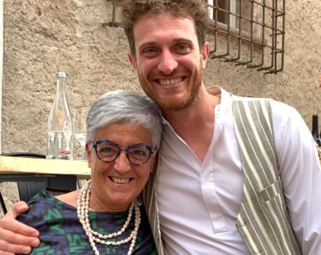 Rosaria Benedetti con Andrea Amadei, articolo: 37° Rassegna MÜLLER THURGAU, autentico vino di montagna, foto dell'autrice