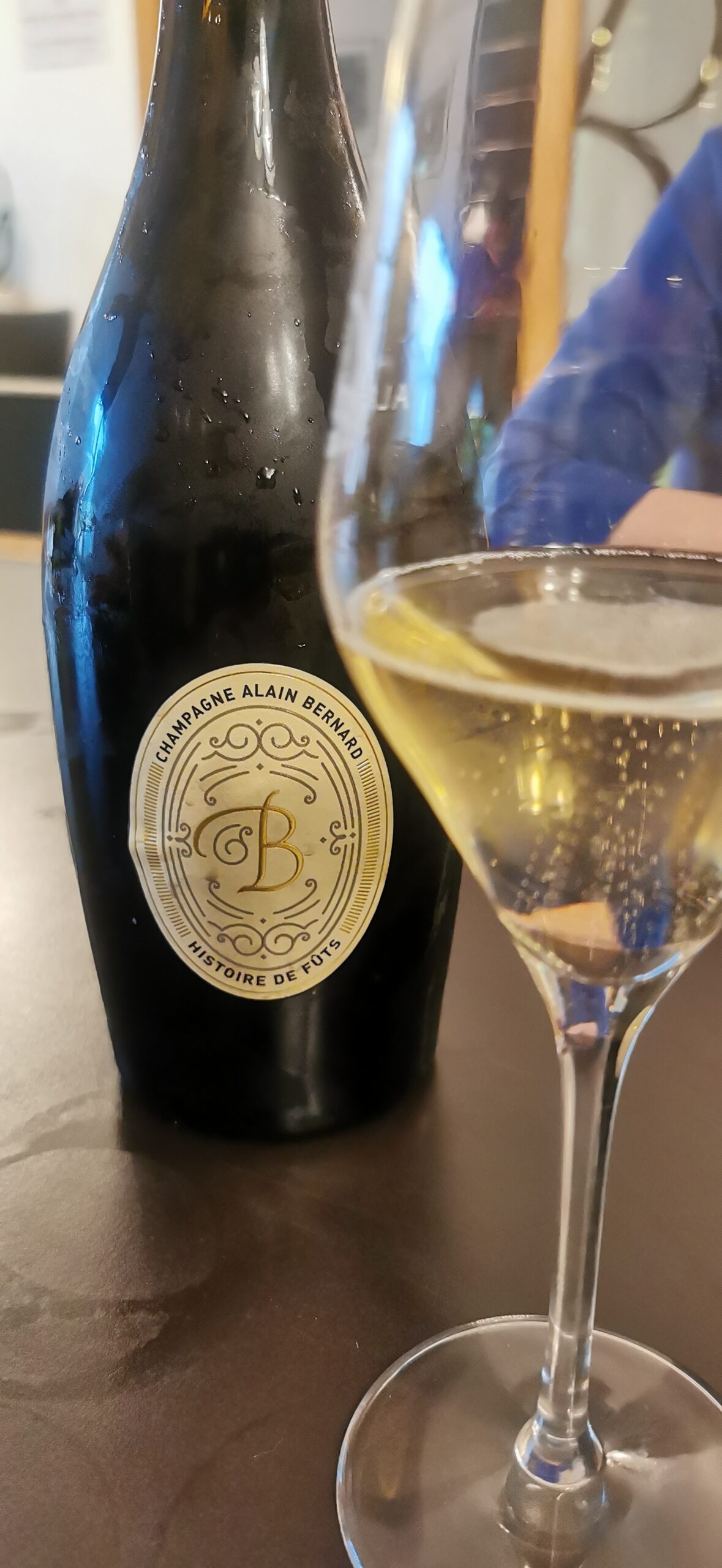 Elsa Leandri in Champagne 2024, quarta tappa a Dizy, foto dell'autrice, Histoire de Fûts - Blanc de Blancs 2016