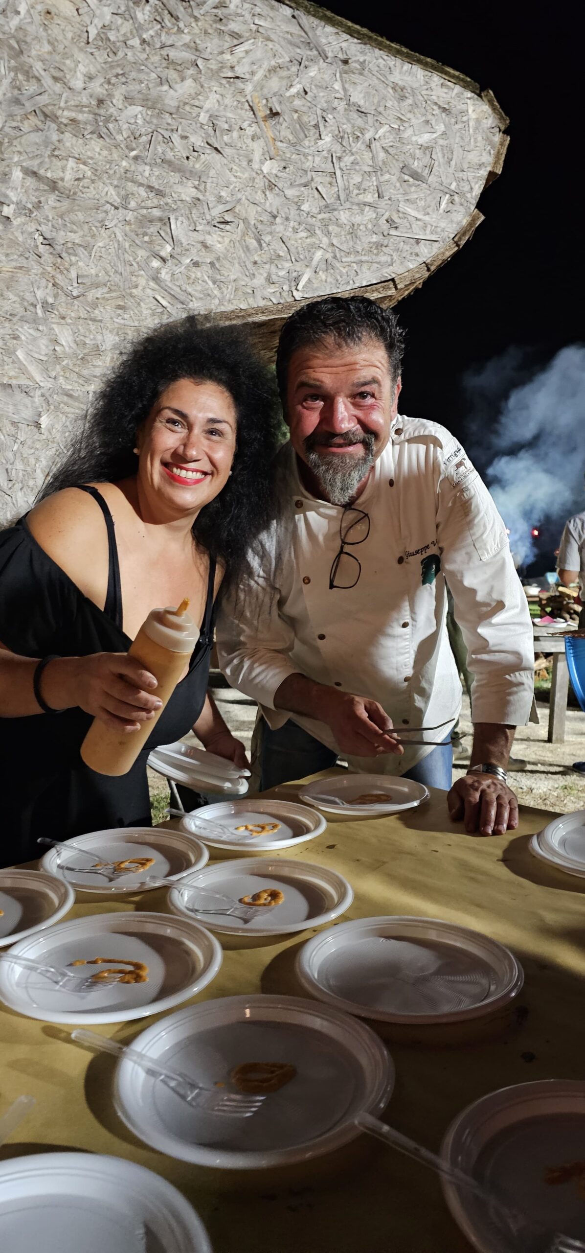 Carol Agostini e lo Chef Giuseppe Verri, brillante 2024, foto di Carol Agostini