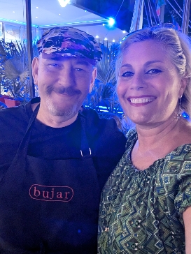 Chef Bujari e Cristina Santini