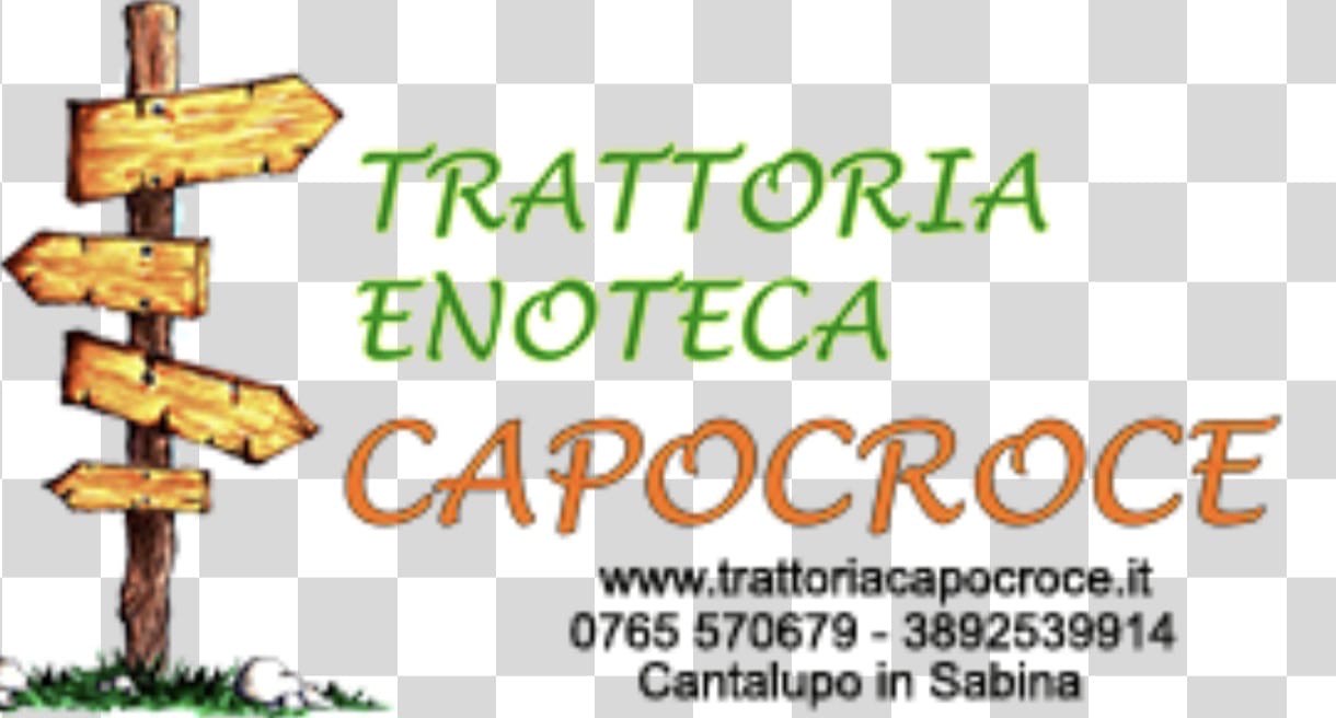 Trattoria Enoteca Capocroce 2025, delizioso pane, logo aziendale