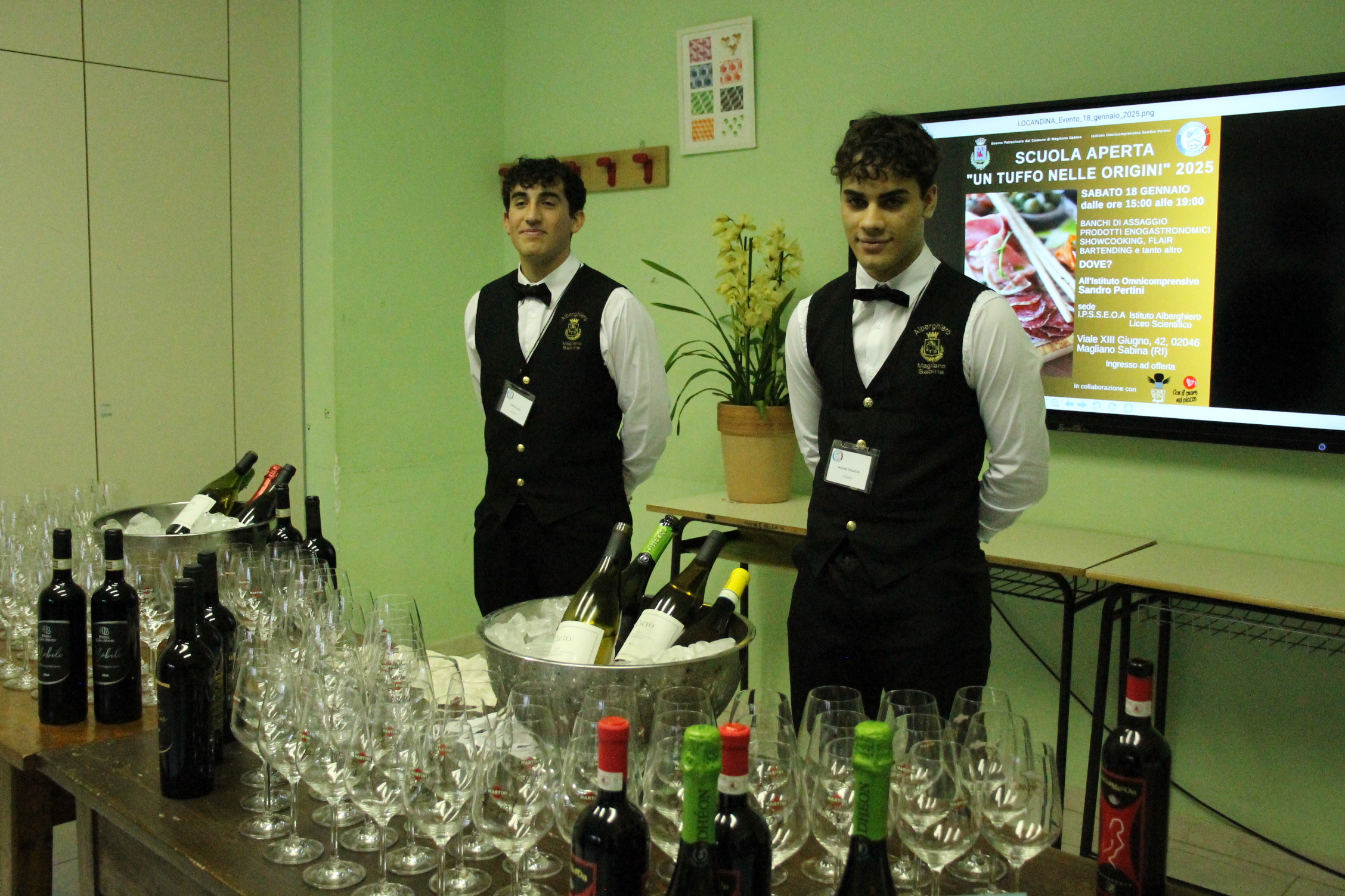 Luca di Piero e il suo magnifico cioccolato a scuola 2025, foto di Carol Agostini